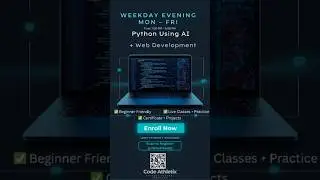 Enroll Now 🔥 Learn Python Using AI + Web Dev (Live Classes)