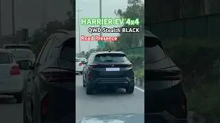 BEAST⚡️Harrier EV 4x4 QWD Stealth Black Road Presence | #harrier #harrierev2025 #brezza #shorts