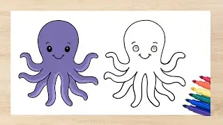 Draw an Adorable Octopus | Fun Art Tutorial for Kids