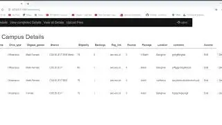 Placement Details(Student Project using Flask and MySQL)