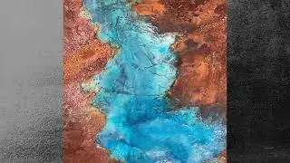Textured Abstract Art with Real Rust &ndash; Mineral Memory by Cl&eacute;mentine Daudier