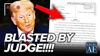 Trump DOJ BLASTED by Federal Judge as EMERGENCY Filings BACKFIRE