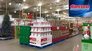 COSTCO CHRISTMAS DECORATIONS HOME DECOR - SHOP WITH ME SHOPPING STORE WALK THROUGH 4K