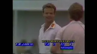 Paul Jarvis takes 6-27, Somerset v Yorkshire, Refuge Assurance League, Taunton, June 11th 1989