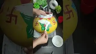 How To Make Beautiful Matka Pot/craftsquare