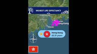 Top 10 countries highest life expectancy #life #facts #countries