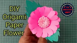 Easy Paper Flower Decoration Ideas Step By Step | Beautiful Paper Flower Tutorial | Paper Craft