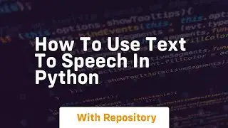 how to use text to speech in python