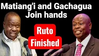 Matiang'i and Gachagua decide it will not be business as usual. Strengthening opposition 