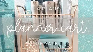 Planner Cart Set Up with NEW Erin Condren Storage Boxes