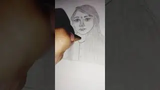 Girl Portrait 👩👩#shorts #The Unfiltered Artist #artwork #artist #portrait