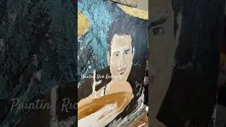 I Used Drumsticks to Paint a Portrait of Drummer, Rich Redmond #drummerart #richredmond #timelapse