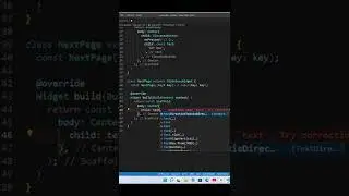 Elevated Button in Flutter(push operation) - Flutter #shorts