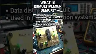 What Is Demultiplexer (DEMUX)?#education #engineering #facts #digitalelectronics  #demultiplexer