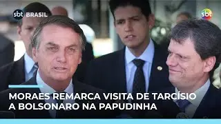 Moraes remarca visita de Tarc&iacute;sio a Bolsonaro na Papudinha para pr&oacute;xima quinta (29) | #SBTBrasil