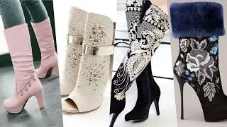 Highly demanding Ladies Boots #highboots #ankleboots #bootdesign #ladiesshoes #velvetboot  #furboots
