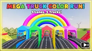 MEGA DUMP TRUCKS JUMPING THROUGH THE TRACK – CRAZY MOMENTS!#MEGADUMPTRUCK #TRUCKJUMP #HEAVYTRUCK