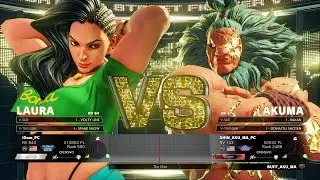 SFV Champion Edition 🔥 iDom (LAURA) Vs SHIN_AKU_MA (AKUMA) 🔥 Online Match's 04-08-2023