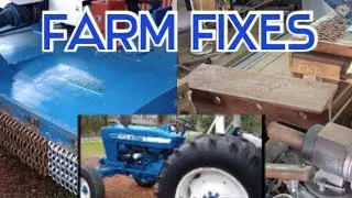 farm fixes ! replacing the chain guards on a brush hog, homemade anvil out of train rail