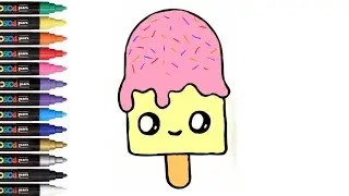 How to Draw Ice Cream | Cute Ice Cream Drawing for Kids