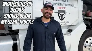 What Truck Signs and Markings Should I Be Displaying On My Semi-Truck & Work Truck? | USDOT Signs