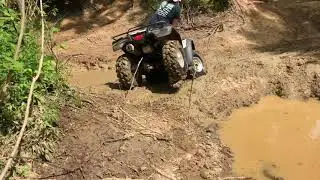 Honda on 27&rdquo; swamp lites at Sugar Creek