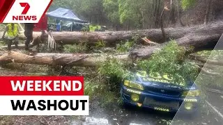 Roads turn to rivers as Queensland continues to battle severe weather | 7NEWS
