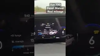 XUV 700 diesel manual mileage test! #xuv700 #mileage #diesel #ax7l