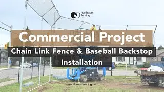 Chain Link Fence & Baseball Backstop Installation | Local School &ndash; Northwest Fencing