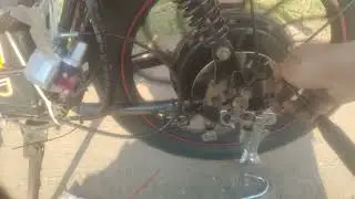 Электровелосипед Huachi a-202 pro Extreme, центровка заднего колеса 🤸&zwj;♂️