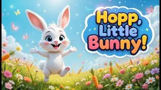 Hop Little Bunny 🐰 | Fun Springtime Rhyme for Kids | Cartoonic94