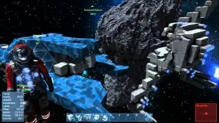 Space Engineers small ship battle: Fighter X vs Weaver fighter