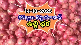Kurnool and Hyderabad market onion price