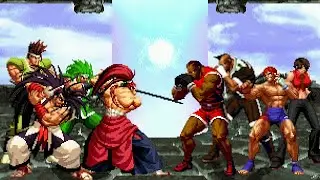 [KOF Mugen] Memorial | Weapons Team vs Boxers Team [ 4vs4 ]