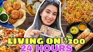 LIVING on *Rs 200* for 24 Hours Challenge | Food Challenge | Dilli ki Ladki