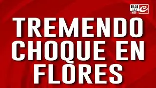 Se qued&oacute; dormido y protagoniz&oacute; impresionante choque en Flores