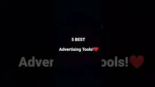 5 Best Advertising Tools! #advertising #tools  #5bestadvertingtools #top5 #youtubeshorts #ai