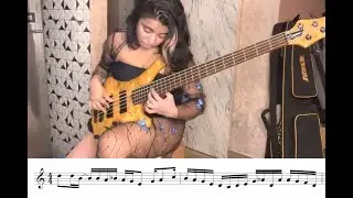 Exceptional Bass Player Mohini Dey Shreds Complex Odd Time Signature Tune ​Bass Solo Transcription
