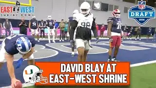 Miami DT David Blay at East-West Shrine Bowl Practice Day 1 | 2026 NFL Draft
