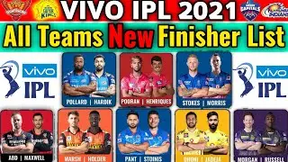 VIVO IPL 2021 All Teams Best Finishers Name | IPL 2021 All Teams Best Finishers Batsman List