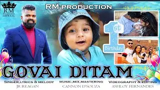 New Konkani Song 2022 - GOVAI DITAM - Jr.Reagan - Official Video