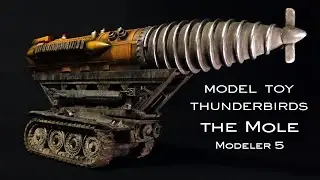 Making the toy look COOL only by weathering! Thunderbirds THE MOLE model toy TAITO