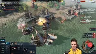Demo ships dominate the sea [Age of Empires 4]