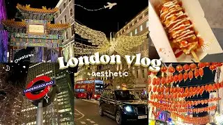 &deg;.𐙚⋆LONDON VLOG 🇬🇧 Christmas lights, yummy street food, Chinatown, Big Ben, museum&hellip;🏛️ part 1