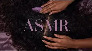 Relaxing Asmr head scratching, combing oiling and brushing sessions with whispers live