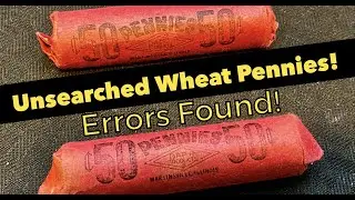 Unsearched Wheat Penny Rolls! Errors Found!