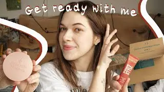 Codzienny makijaż zero waste | Podkład mineralny w kompakcie i wielofunkcyjny r&oacute;ż! | GRWM 🎨