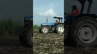 Traktor New Holland 7610 S #traktor #traktorsawah #trakt&ouml;r #tractor #sawah #farming #padi #jagung