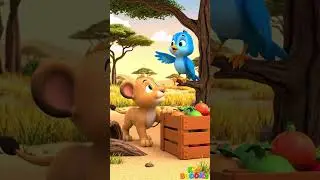 A Bird Helps a Lion Cub |Kids Moral Story | Short Animation for Children
