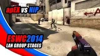 ESWC 2014 LAN Group Stages - apEX vs NiP - Pistol ACE!